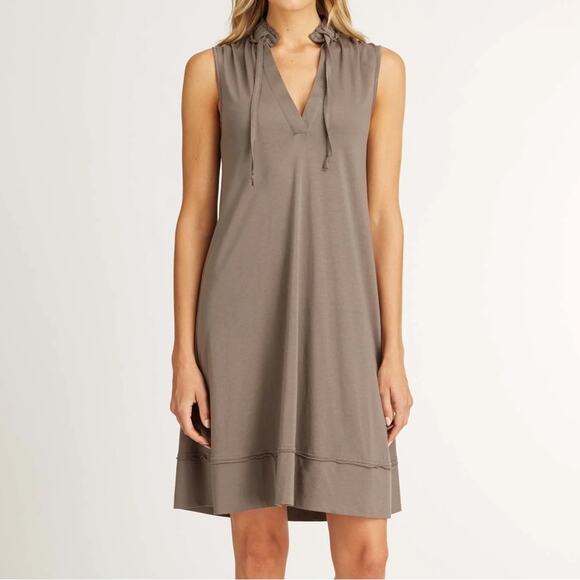 Indigenous Designs Sleeveless Tunic Midi Dress in Dusk Women's Medium Minimalist - Picture 1 of 10